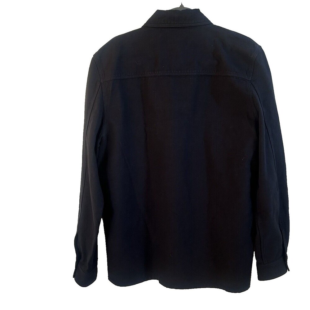 Maison Standards Felix Navy Cotton Overshirt Jacket Patch Pockets Size XL - Picture 5 of 9
